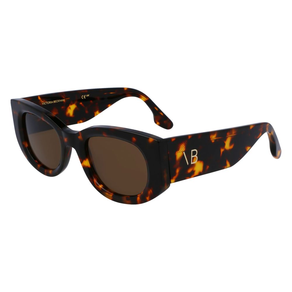 Victoria Beckham Brown Acetate Sunglasses
