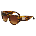 Victoria Beckham Brown Acetate Sunglasses