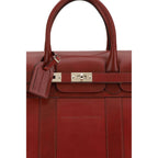 Brunello Cucinelli Bordeaux Calf Leather Bos Taurus Luggage And Travel