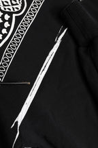 Dolce & Gabbana Black Bandana Hooded Men Sweatshirt Sweater