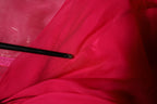 Dolce & Gabbana Pink Silk Embellished A-line Midi Dress