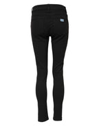 Dolce & Gabbana Black Cotton Skinny Denim Trouser Jeans