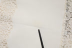 Dolce & Gabbana White Floral Lace High Waist Pencil Cut  Skirt