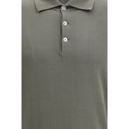 Brunello Cucinelli Bicolor Cotton Shortsleeve Shirt
