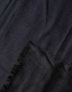 Dolce & Gabbana Black Lace Stole Silk NeckWrap Shawl Scarf