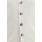 Brunello Cucinelli White Cotton Cardigan