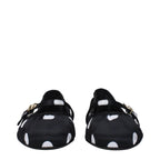 Dolce & Gabbana Black Fabric Ballet Flats
