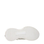 Moncler Beige Leather Low Top Sneakers
