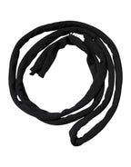 Dolce & Gabbana Black Wool Knitted Neck Wrap Shawl Men Scarf