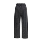 Ganni Black Cotton Casual Pants