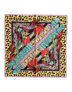 Dolce & Gabbana Multicolor Cartoon Square Foulard Scarf