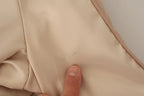 Twinset Bomber Full Zip Beige Long Sleeves Polyester Jacket