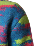 Dolce & Gabbana Multicolor Men Crew Neck Pullover Sweater