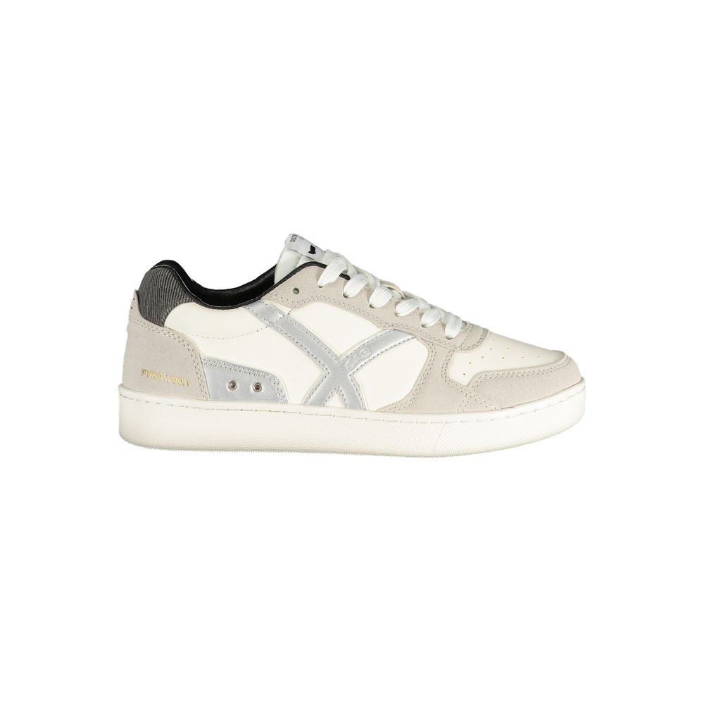 Gas White Polyurethane Women Sneaker