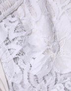 Dolce & Gabbana White Cotton Cut Out Mid Waisted Bermuda Shorts