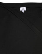 GF Ferre Black Polyester Pencil Cut Knee Length Women Skirt