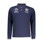 North Sails Blue Cotton Men Polo Shirt