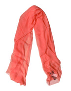 Dolce & Gabbana Light Pink Stole Neck Wrap Shawl Scarf
