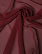 Dolce & Gabbana Maroon Silk Stole Neck Wrap Shawl Men 200cm x 130cm  Scarf