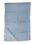 Dolce & Gabbana Light Blue Silk Stole Neck Wrap Shawl 200cm x 130cm Scarf