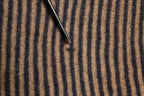Daniele Alessandrini Brown Black Stripes Wool Crew Neck Pullover Sweater