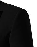Dolce & Gabbana Black Wool Single Breasted 3 Piece Men Suit