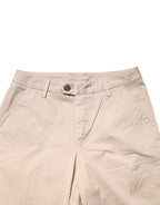 Kocca Beige Straight Mid Waist Chino Trouser Casual Pants