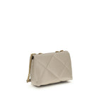 Tory Burch Beige Calf Leather Bos Taurus Shoulder Bag