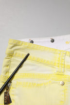 S.O.S Yellow Cotton Bootcut Low Waist Denim Trouser Jeans