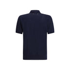 Golden Goose Blue Wool Oves Aries Polo Shirt