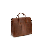 Brunello Cucinelli Brown Calf Leather Bos Taurus Shoulder Bag