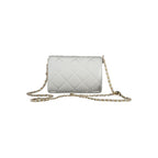 Mario Valentino Gray Polyurethane Women's Bag With Adjustable Chain Strap