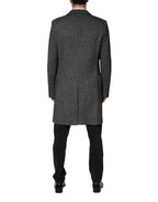 Dolce & Gabbana Gray Wool Blend Long Trench Coat Men Jacket