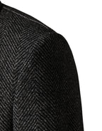 Dolce & Gabbana Gray Wool Blend Long Trench Coat Men Jacket