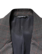 Dolce & Gabbana Gray Wool Single Breasted 2 Button Blazer