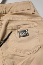 Liu Jo Beige Skinny Low Waist Denim Casual Trouser Jeans
