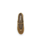 Prada Brown Goatskin Ballet Flats