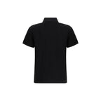 Fendi Black Cotton Polo Shirt