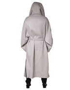 Dolce & Gabbana Off White Belted Long Trench Coat Men Jacket