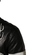 Dolce & Gabbana Black Guns n' Roses FullZip Men Biker Jacket
