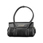 Mario Valentino Nero Poliuretano Donna Bag with Shoulder Handles and Compartments