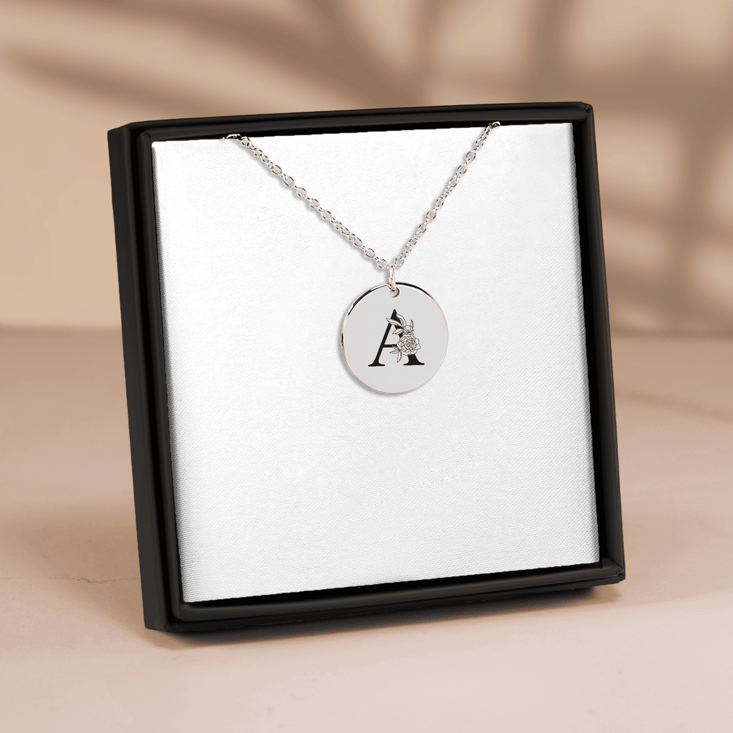 Floral Initial Necklace – A